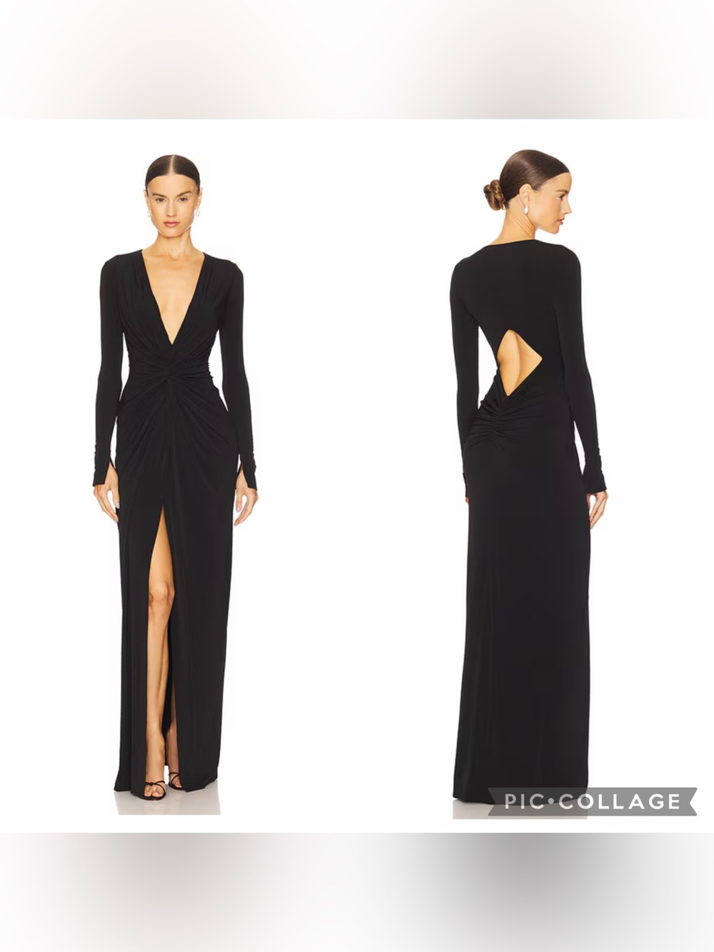 Katie May "In A Mood" Black Gown Maxi Cutout Dress XS